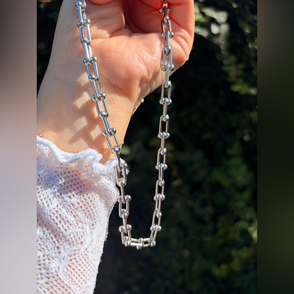 Hardware Graduated Link Stainless Steel Necklace
Waterproof - Picture 6 of 10